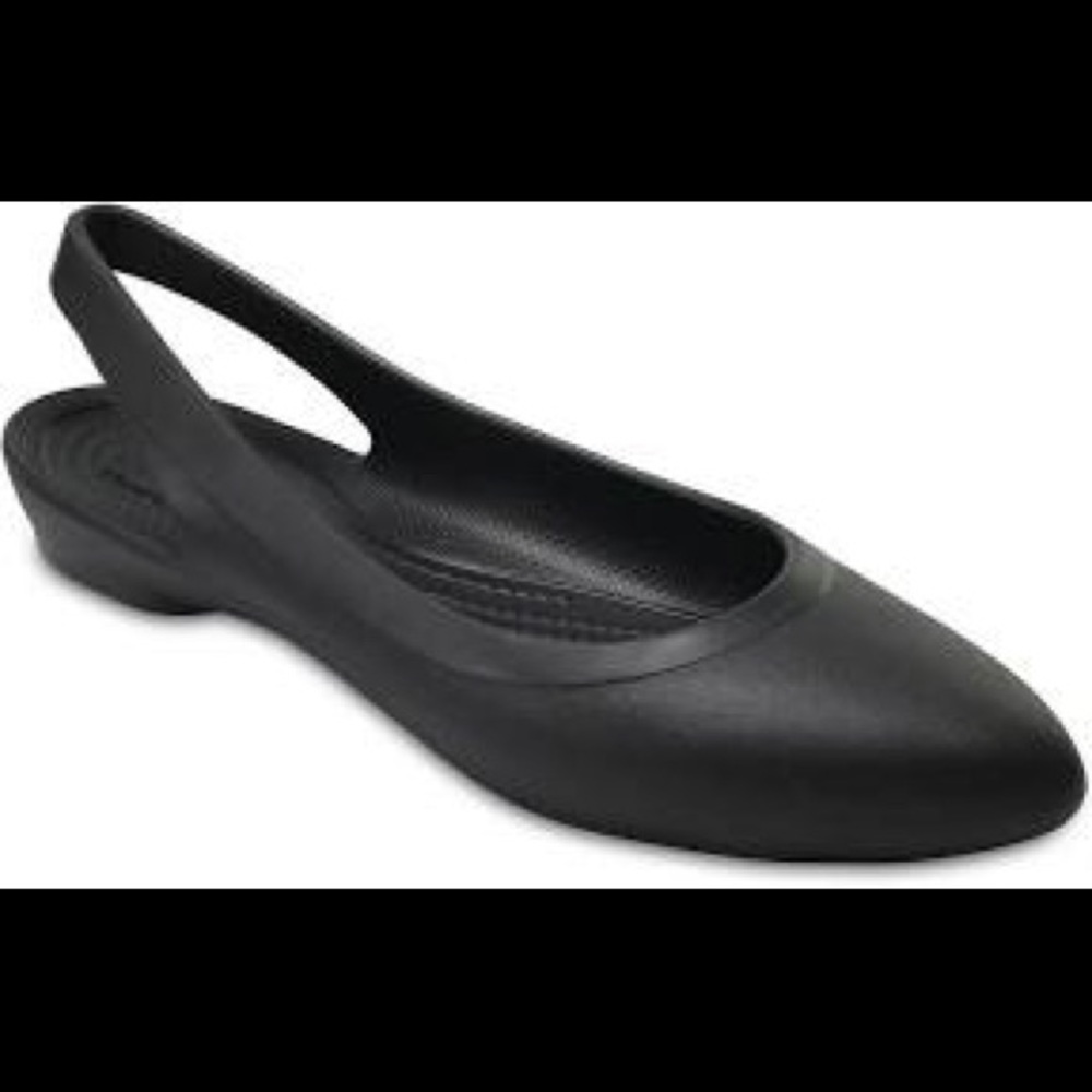 Crocs Eve Slingback Ballet Flat in Black